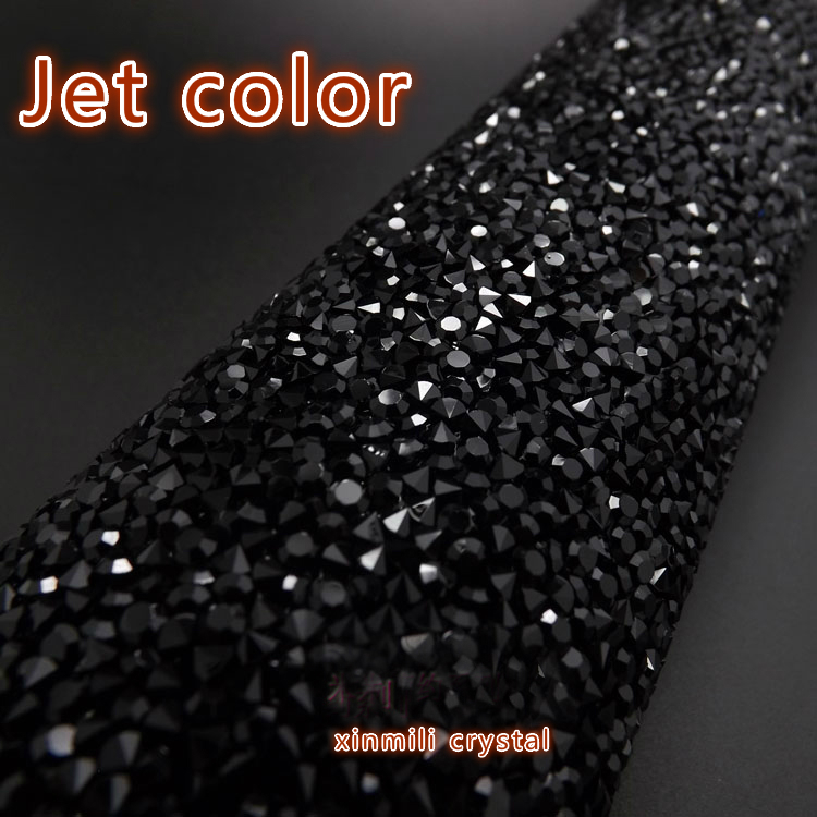 ship Crystal resin rhinestone self Adhesive sheet or fix to fabric rhinestone decor mesh roll for wedding 2440cm Strass B5297226