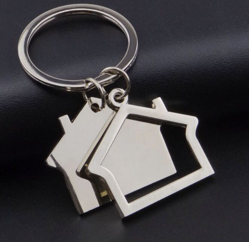 Spin Metal House Keychain Keyring Bag Pendant Cute Car key chain ring holder Jewelry for Men Women, Silver
Spin Metal House Keychain Keyring Bag Pendant Cute Car key chain ring holder Jewelry for Men Women, Silver