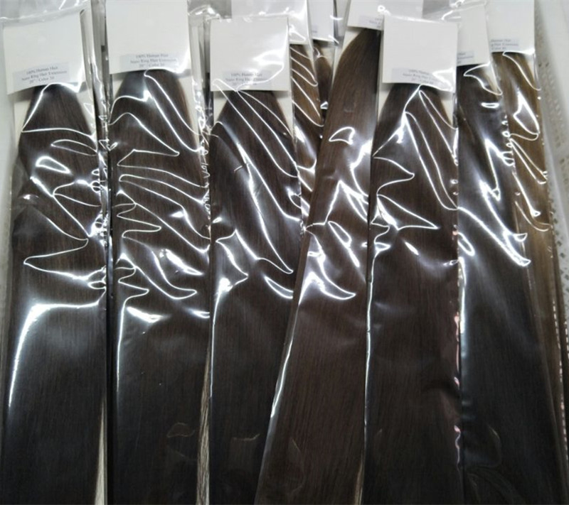 Genuis quality 240g 300Strands Nano ring European nano ring hair extension 16 18 20 22 inch Brazilian human hair