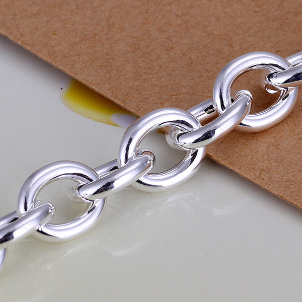 Hot sale gift 925 silver Double heart brand TO Bracelet DFMCH284, Brand new fashion sterling silver plate Chain link bracelets high grade