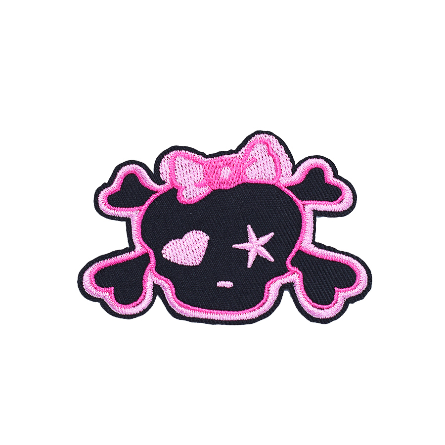 10PCS Pink Skull Embroidered Patches for Clothing Iron on Transfer Applique Cute Patch for Dress Bags DIY Sew on Embroidery Stickers, Black
10PCS Pink Skull Embroidered Patches for Clothing Iron on Transfer Applique Cute Patch for Dress Bags DIY Sew on Embroidery Stickers, Black