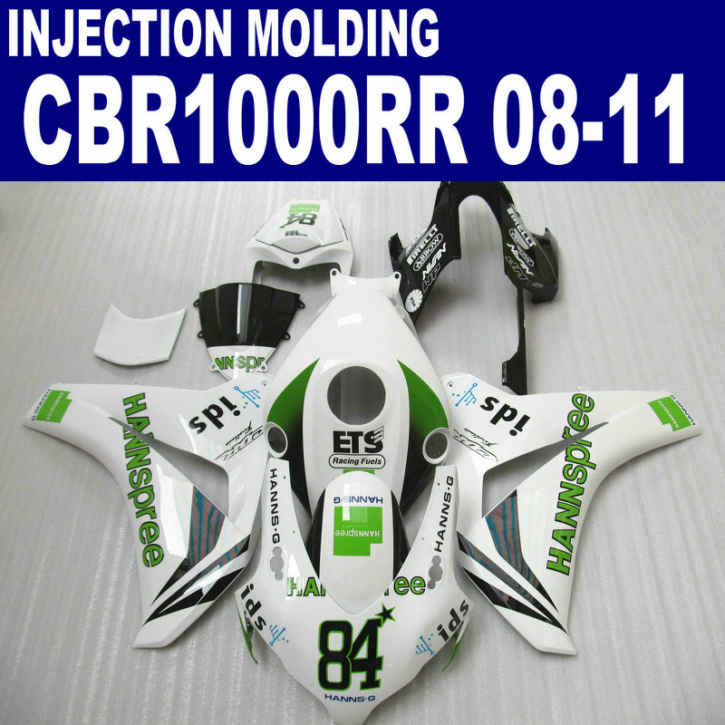 Injection molding ABS bodykits for HONDA CBR1000RR 2008-2011 fairings CBR 1000 RR green white HANNSpree fairing kit 08 09 10 11 #U92, Same as the picture shows
Injection molding ABS bodykits for HONDA CBR1000RR 2008-2011 fairings CBR 1000 RR green white HANNSpree fairing kit 08 09 10 11 #U92, Same as the picture shows