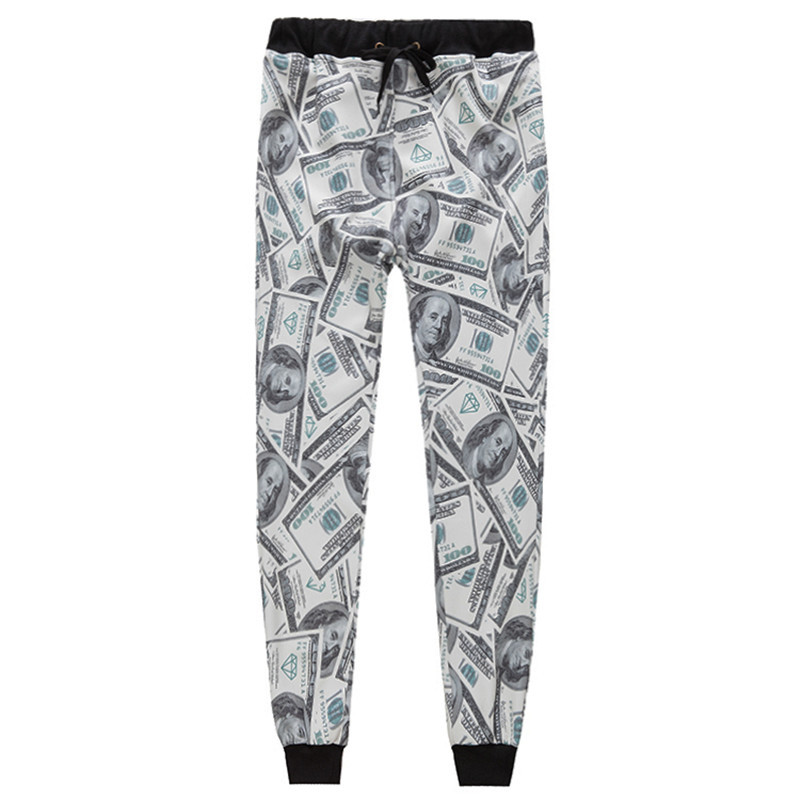 w1215 men/women 3d pants casual fashion dollars printed paper money Girl Long Length trousers Cartoon size -xl new 2015, Multi
w1215 men/women 3d pants casual fashion dollars printed paper money Girl Long Length trousers Cartoon size -xl new 2015, Multi