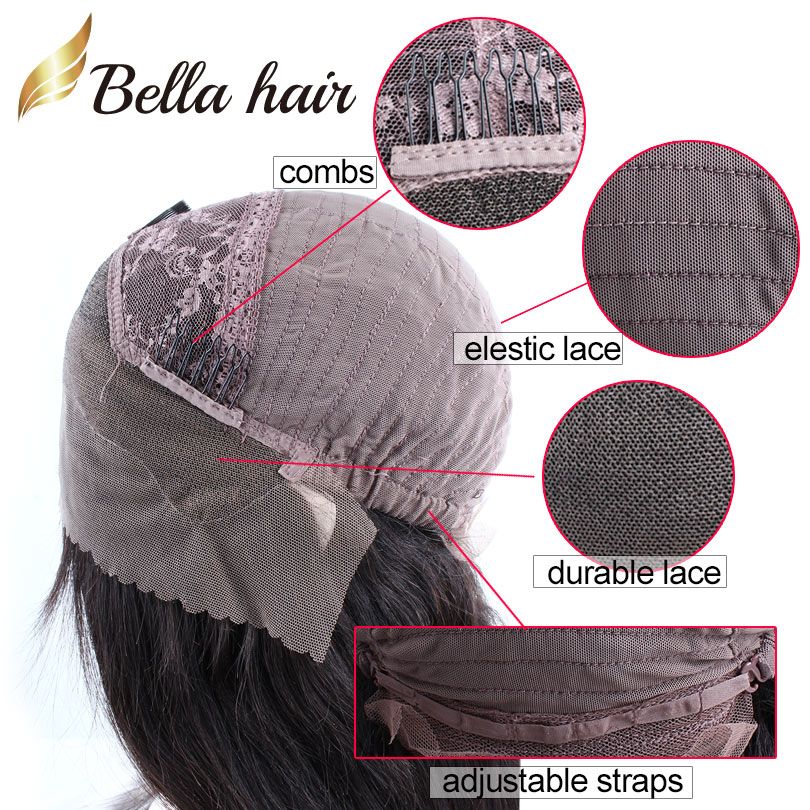 Glueless Brazilian Wavy Short Cut Remy Virgin Human Hair HD Transparent Lace Front Wigs Full Lace Wig For Black Women Pre Plucked Unique Bob Style Wig