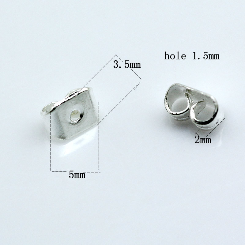 Beadsnice bronze earring pin back earring findings wholesale butterfly clutch earring backs 5x5.3mm ID 4615