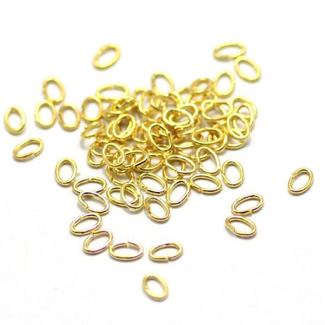 Strong DIY oval jump ring jewelry findings multi-usage open oval split ring nickle free brass material 4mm 5mm gold silver plated 500pcs/lot