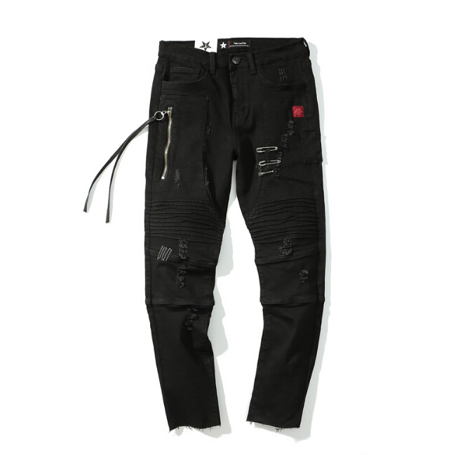 Men Distressed Ripped Slim Fit Black Jeans Biker Punk Rock Clothing Holes Pencil Pants Men Clothing, Blue
Men Distressed Ripped Slim Fit Black Jeans Biker Punk Rock Clothing Holes Pencil Pants Men Clothing, Blue