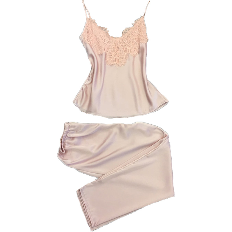 Wholesale- two-pieces women nightwear sleep & lounge for female sexy sleeveless tops + long pants pyjamas sets lace satin sleepwear girls, Blue set
Wholesale- two-pieces women nightwear sleep & lounge for female sexy sleeveless tops + long pants pyjamas sets lace satin sleepwear girls, Blue set