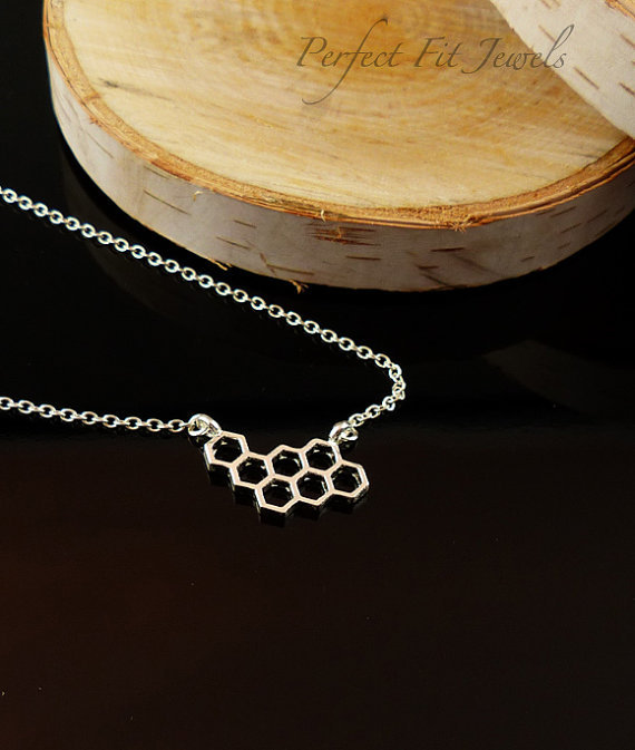 10PCS Gold Silver Cute Honeycomb Bracelets Beehive Bracelet Honey Bee Comb Hive Bracelet Hexagon Bracelet