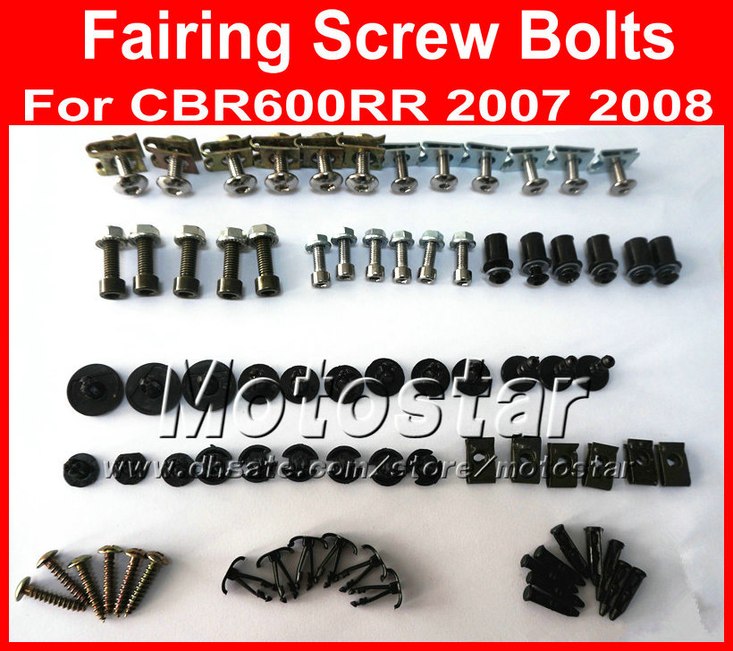 Cheap Motorcycle Fairing screw bolts kit for HONDA CBR600RR 2007 2008,CBR 600 RR 07 08 CBR 600RR black fairings aftermarket bolt screws set
Cheap Motorcycle Fairing screw bolts kit for HONDA CBR600RR 2007 2008,CBR 600 RR 07 08 CBR 600RR black fairings aftermarket bolt screws set