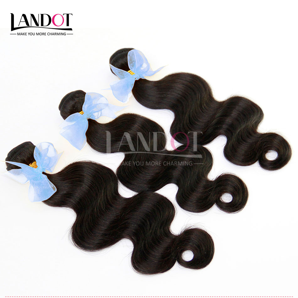 Peruvian Virgin Hair Body Wave 100% Human Hair Weave Wavy 3 Bundles Unprocessed Malaysian Indian Cambodian Brazilian Hair Weft Natural Black