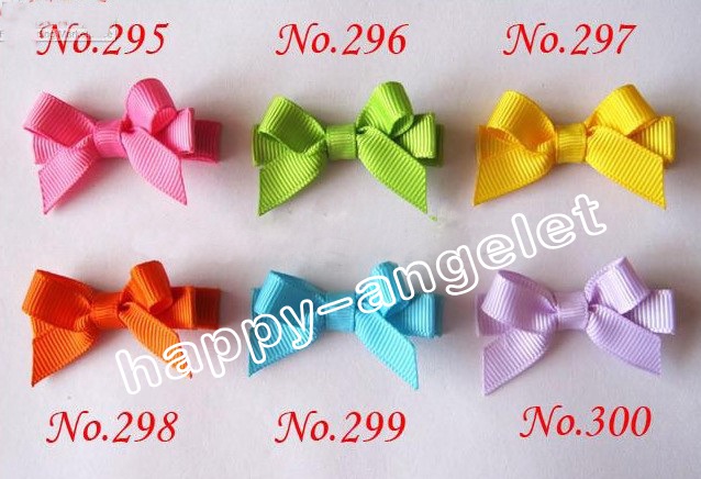 Lovely Hairpins Hair Bows Clips Rainbow for Girl Kids Children Duckbill Hairpin Candy Color Mini Barrettes Accessories FJ3212