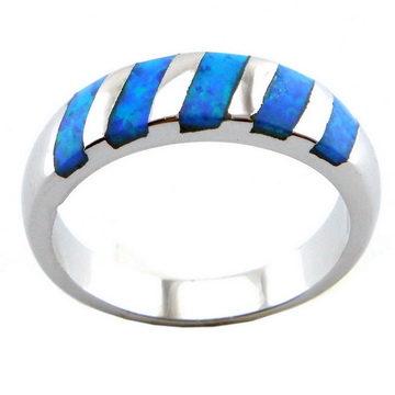 fashion blue opal rings