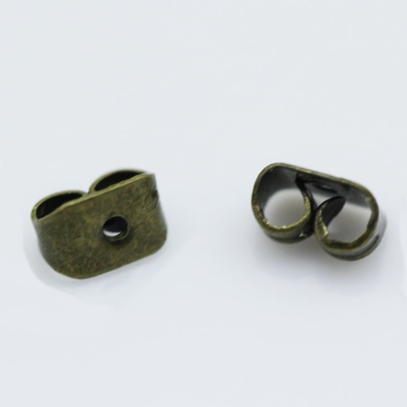 Beadsnice bronze earring pin back earring findings wholesale butterfly clutch earring backs 5x5.3mm ID 4615