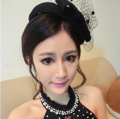 England ancient style hat female cap Small pure wool hat bride headdress autumn and winter hat free shipping HT22