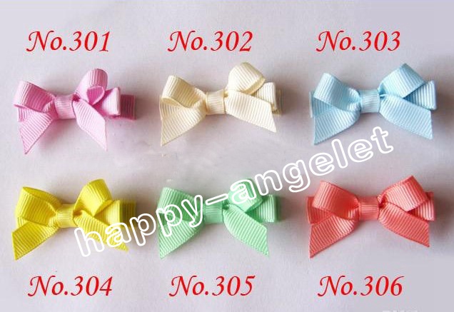 Lovely Hairpins Hair Bows Clips Rainbow for Girl Kids Children Duckbill Hairpin Candy Color Mini Barrettes Accessories FJ3212