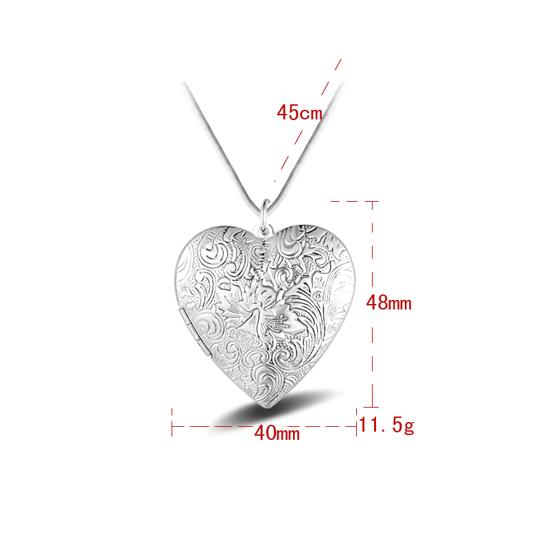 Free shipping fashion high quality 925 silver Phase Box with diamond jewelry 925 silver necklace Valentine's Day holiday gifts Hot 1707