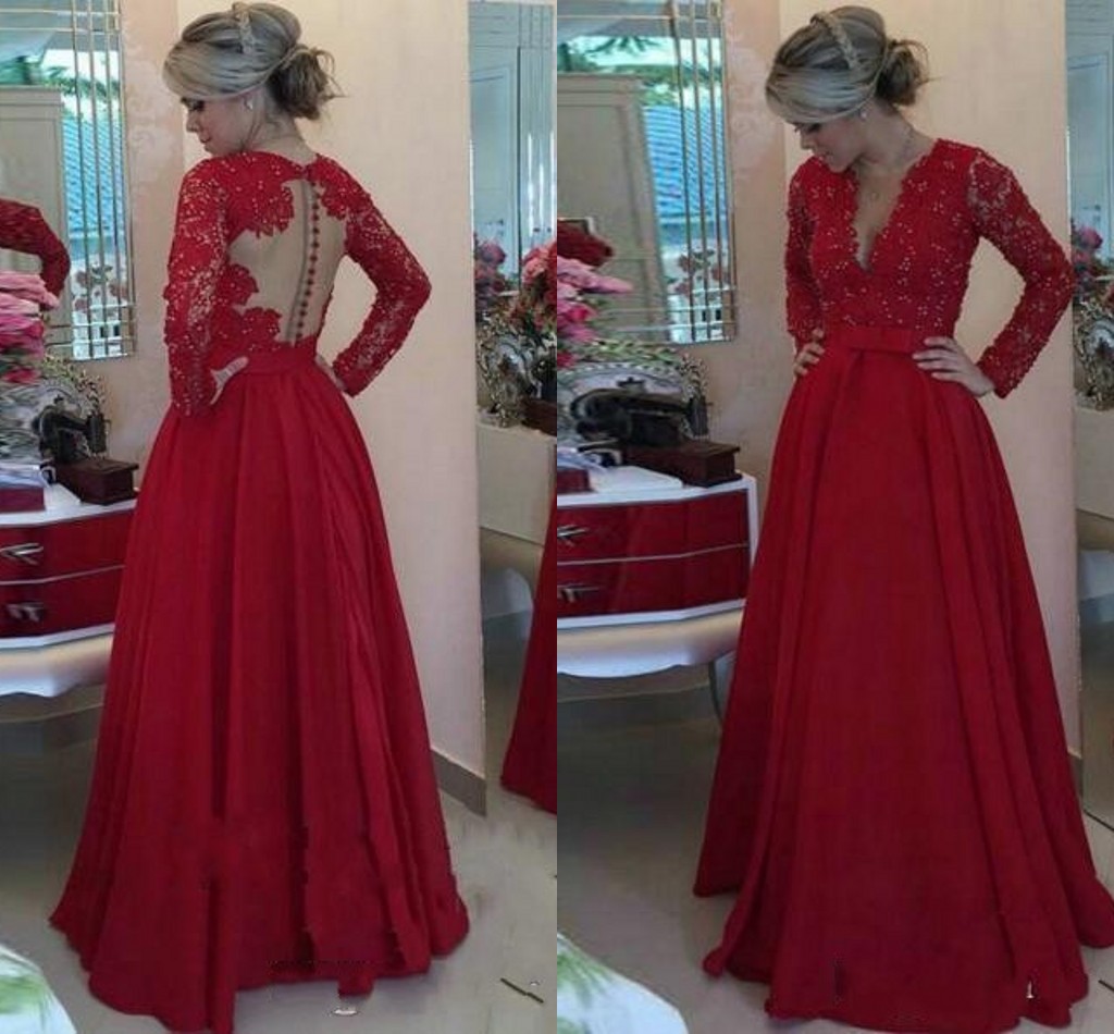 Deep Illusion V neck Evening Dress With Long Sleeve Beaded Robe de Soirre A Line Sexy back Arabic Lace Applique Prom Gowns, Pink
Deep Illusion V neck Evening Dress With Long Sleeve Beaded Robe de Soirre A Line Sexy back Arabic Lace Applique Prom Gowns, Pink