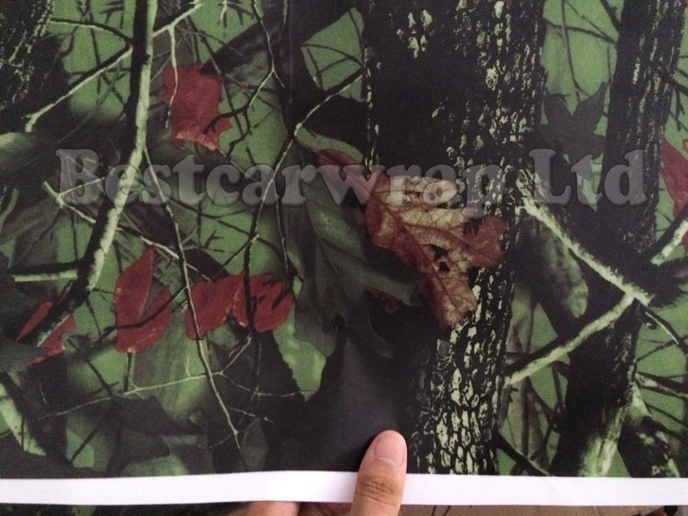 Real Tree Camo Vinyl Wrap For Car Wrap Mossy oak Tree Leaf Camouflage TRUCK CAMO TREE PRINT DUCK WOODLAND size 1.52 x 30m/Roll