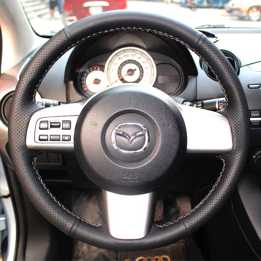 Steering wheel cover Case for Mazda 2 Genuine leather DIY Hand-stitch Car styling Anti-slip
Steering wheel cover Case for Mazda 2 Genuine leather DIY Hand-stitch Car styling Anti-slip