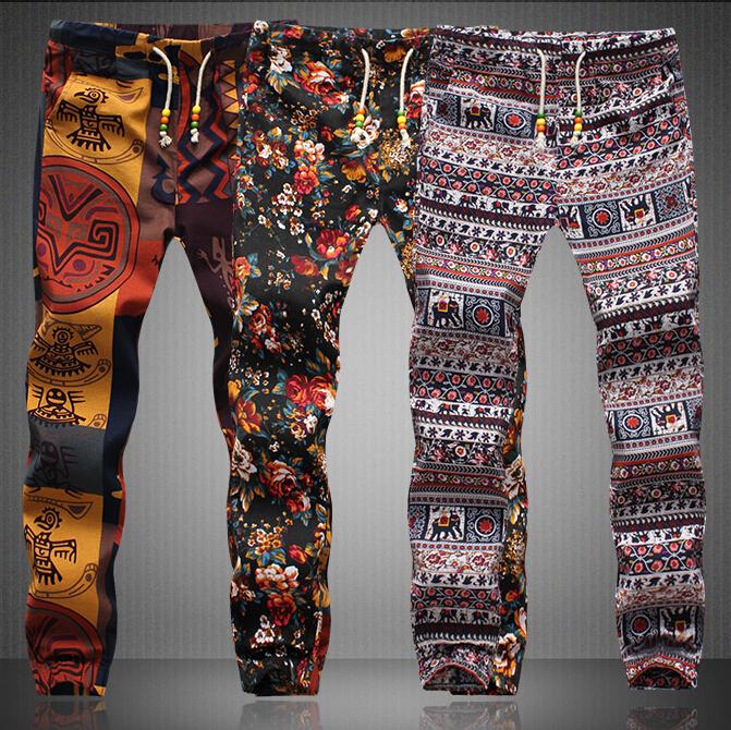 Wholesale-new summer style men pants special offer harem pants floral print cotton linen strip elastic waist mens joggers sweatpants, Black
Wholesale-new summer style men pants special offer harem pants floral print cotton linen strip elastic waist mens joggers sweatpants, Black