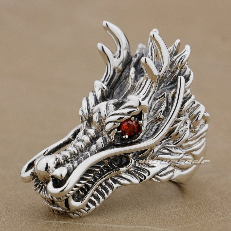 Huge 925 Sterling Silver Red CZ Eyes Dragon Mens Biker RIng 9D010 US Size 8~14 Free Shipping
Huge 925 Sterling Silver Red CZ Eyes Dragon Mens Biker RIng 9D010 US Size 8~14 Free Shipping