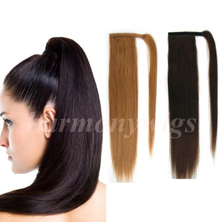 Top quality 100% Human Hair ponytail 20 22inch 100g #4/Dark Brown Double Drawn Brazilian Malaysian Indian hair extensions More colors
Top quality 100% Human Hair ponytail 20 22inch 100g #4/Dark Brown Double Drawn Brazilian Malaysian Indian hair extensions More colors