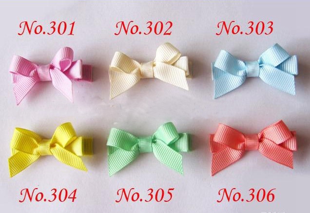 Lovely Hairpins Hair Bows Clips Rainbow for Girl Kids Children Duckbill Hairpin Candy Color Mini Barrettes Accessories FJ3212