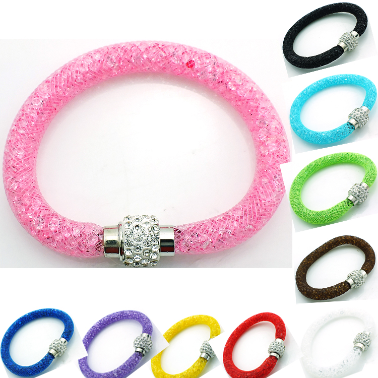 Mix Sales Fashion Cuff Bracelets Crystal Mesh Magnetic Clasp Infinity Chain 10 Color DIY Bracelets Bangles Jewelry
Mix Sales Fashion Cuff Bracelets Crystal Mesh Magnetic Clasp Infinity Chain 10 Color DIY Bracelets Bangles Jewelry