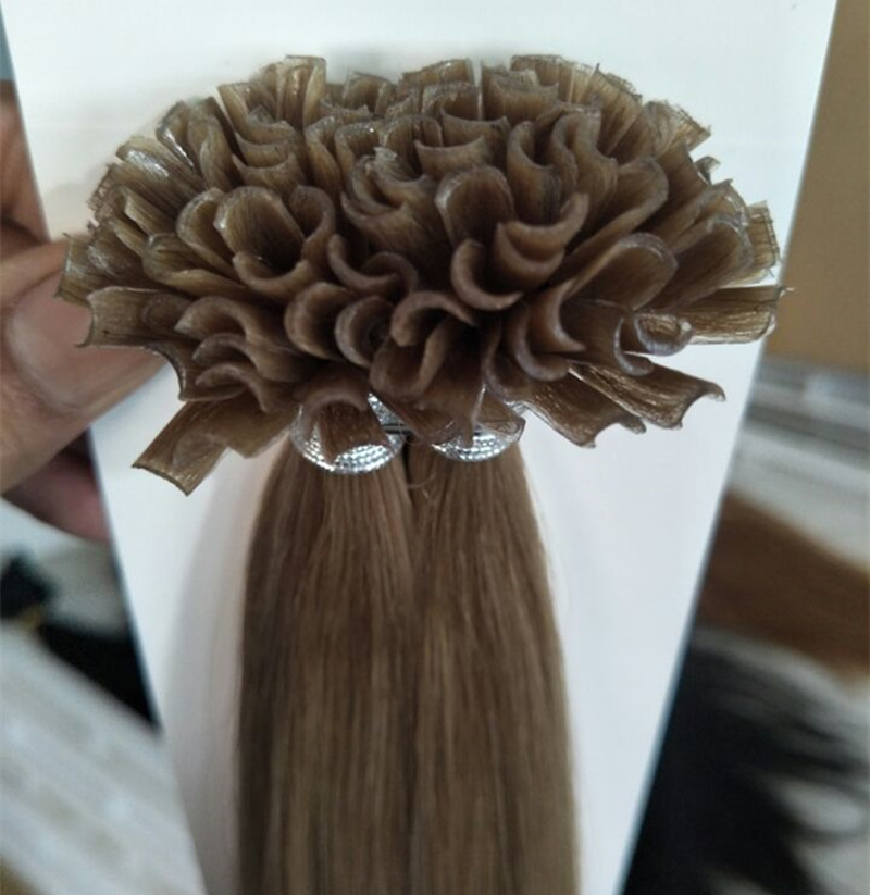 1226inch u tip european remy human hair extensions 100g pack 1g s 100s lot 4 color 613 nail russion hair