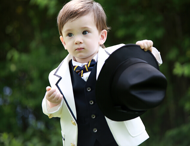 Lovely boy suit for the boy's wedding flower boy suit children's wear formal party public (jacket+pants+vest) Custom made, Ivory
Lovely boy suit for the boy's wedding flower boy suit children's wear formal party public (jacket+pants+vest) Custom made, Ivory