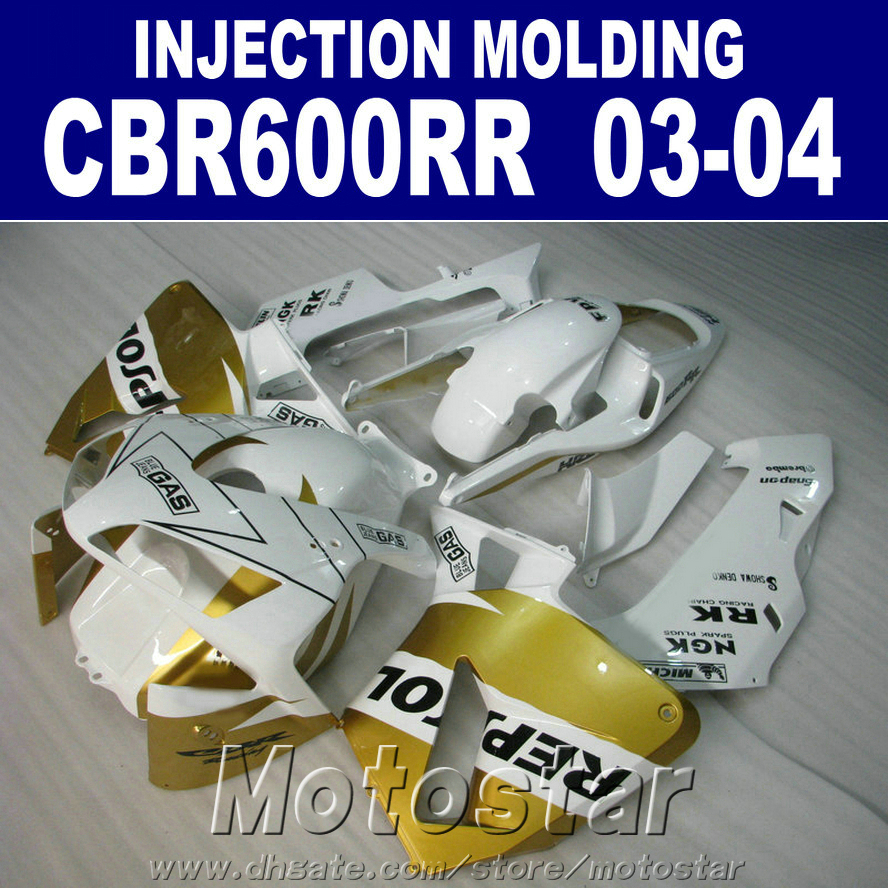 Free Customize Injection Mold for HONDA CBR 600RR fairings 2003 2004 golden white 03 04 CBR600RR ABS fairing set+Free cowl HCE4, Same as picture
Free Customize Injection Mold for HONDA CBR 600RR fairings 2003 2004 golden white 03 04 CBR600RR ABS fairing set+Free cowl HCE4, Same as picture