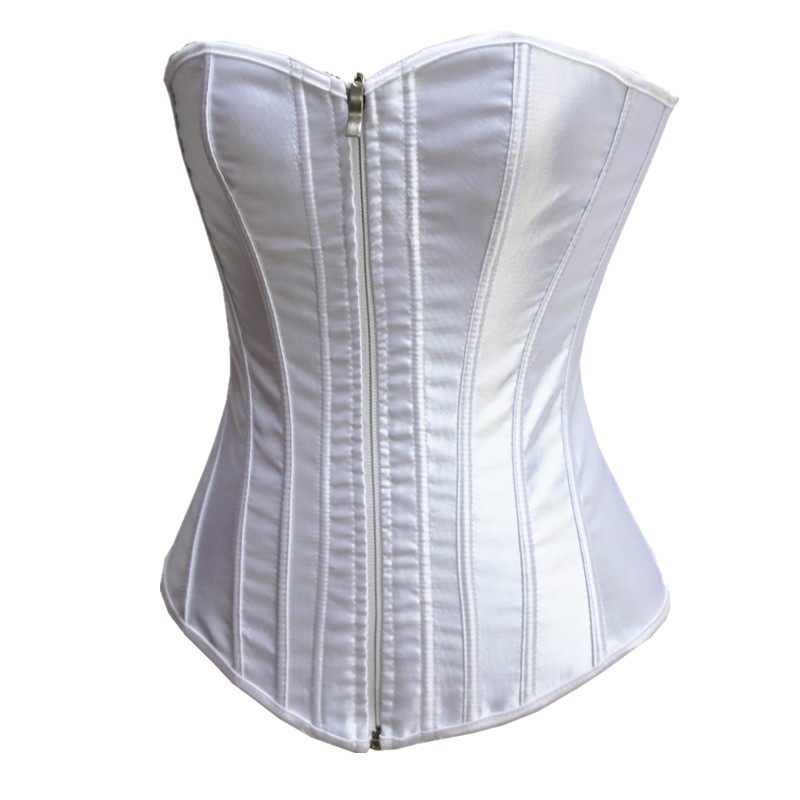 Women's Fashion Multi Floral Printed Zip-up Front Two Side Wear Reversible Lace-up Back Corset Bustier Plastic Boned S-XXL Drop Ship