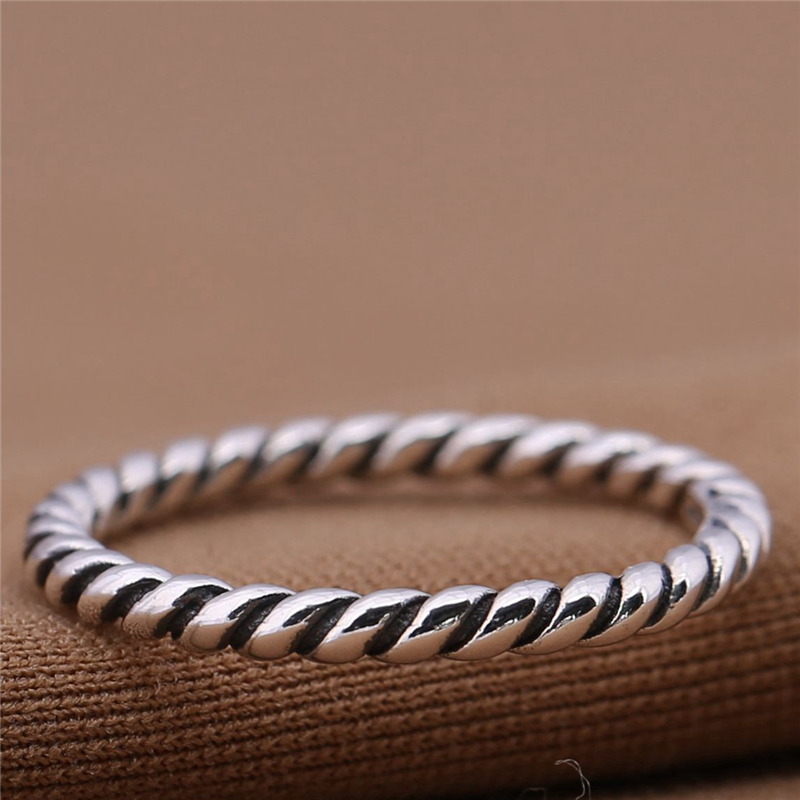 Charm Ring Braided 925 Silver Fashion Women Jewelry Retro European Style Honest Material
Charm Ring Braided 925 Silver Fashion Women Jewelry Retro European Style Honest Material