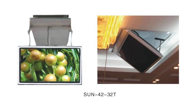 AT 32 - 70 lcd tumber plasma tv remote control lift hanger ceiling tv mount lift,for Swivel save place for home and hotel