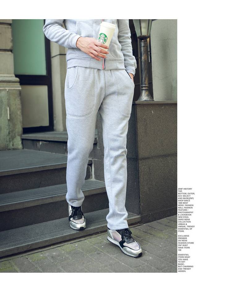 Wholesale-Hoody+Pants New Autumn Winter Fashion Slim Fit Contracted Casual Brand  Men Sport Track Suits S1840