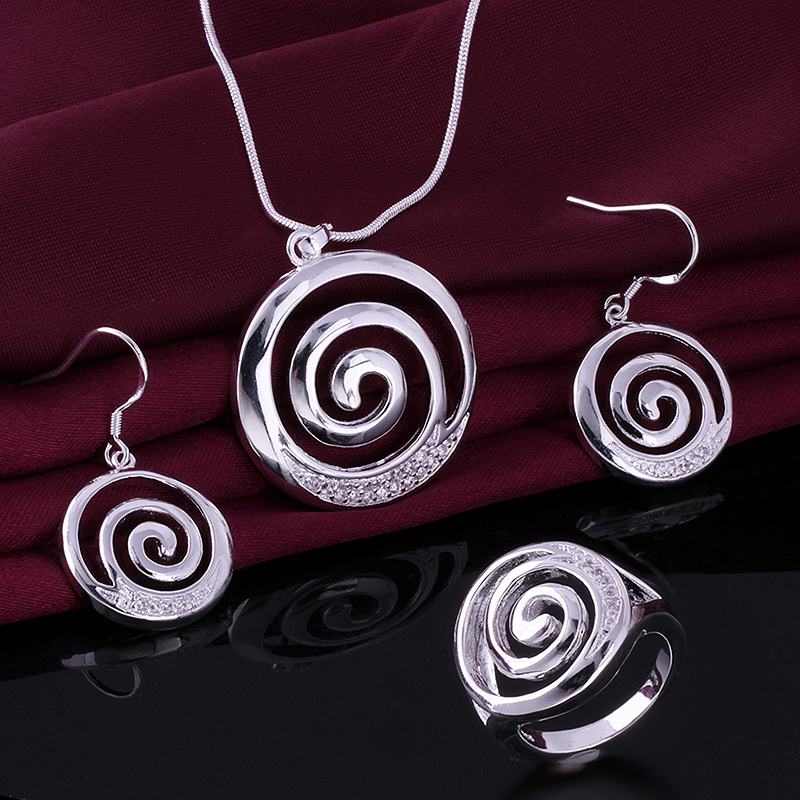 High grade 925 sterling silver Ruby hollow piece jewelry sets DFMSS626 brand new Factory direct sale wedding 925 silver earring ring