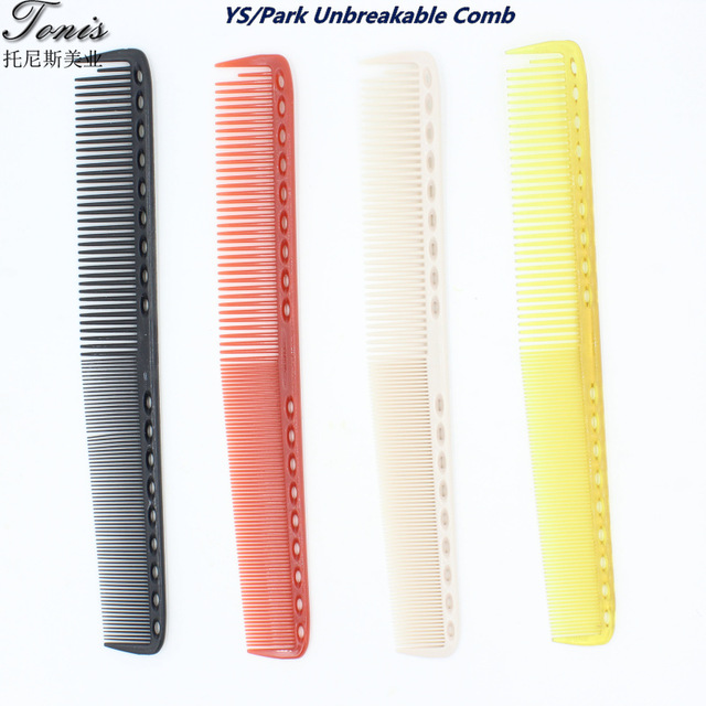 

Wholesale- Y.S/Park Unbreakable Haircut Comb For Salon Barber Comb in Good Quality, 4 Color to Choose, 10 pcs/lot Hair Cutting Comb YS-101