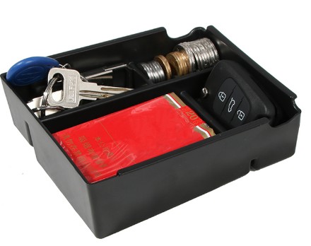 For RU KIA RIO 2012 2013 2014 2015 2016 2017 Car Armrest Box Storage Organizer Car-styling Storage Box Interior Accessories