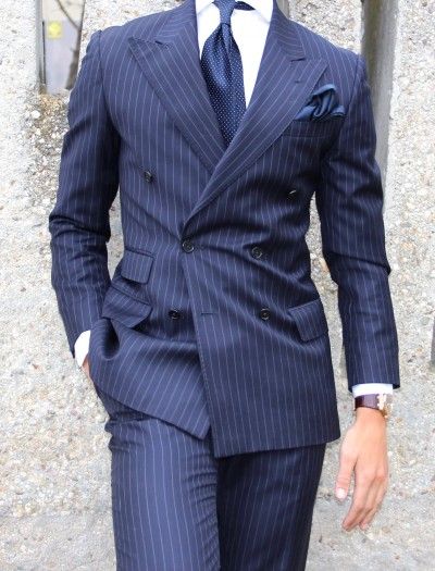 Classic Design Blue Stripe Groom Tuxedos Groomsmen Best Man Suit Mens Wedding Suits Bridegroom (Jacket+Pants+Tie) NO:612