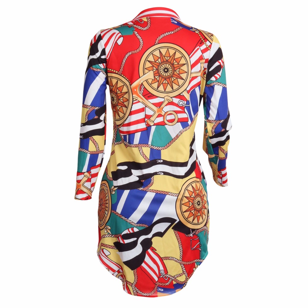 x201711 Autumn Women Tunic Tops Sexy V-Neck Elegant Shirt Floral Print Blouses & Shirts Ladies Casual Long Sleeve Vintage Boho Tops