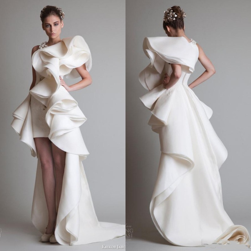 Super Fabulous Krikor Jabotian Luxury Ruffles High Low Silk Like Satin Evening Dresses Zipper Back Court Train 2017 Custom Made Women Gowns, Brown
Super Fabulous Krikor Jabotian Luxury Ruffles High Low Silk Like Satin Evening Dresses Zipper Back Court Train 2017 Custom Made Women Gowns, Brown