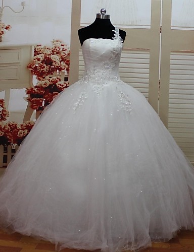 2016 New Hot Fashion Free Shipping Elegant Ball Gown Floor-length Appliques Beads One Shoulder Lace/Tulle Wedding Dresses 212, Same as image
2016 New Hot Fashion Free Shipping Elegant Ball Gown Floor-length Appliques Beads One Shoulder Lace/Tulle Wedding Dresses 212, Same as image