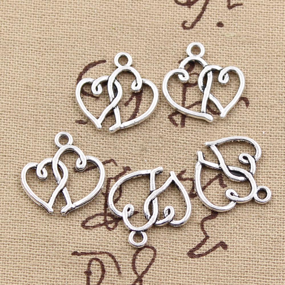 150pcs Charms double heart 19*19mm Antique,Zinc alloy pendant fit,Vintage Tibetan Silver,DIY for bracelet necklace, Bronze;silver
150pcs Charms double heart 19*19mm Antique,Zinc alloy pendant fit,Vintage Tibetan Silver,DIY for bracelet necklace, Bronze;silver