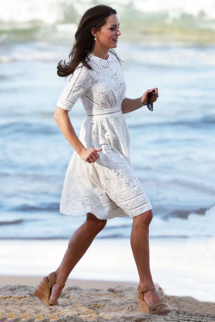 2015 Summer Fashion Kate Princess same paragraph temperament was thin waist dress sleeves lace dress wedding dress