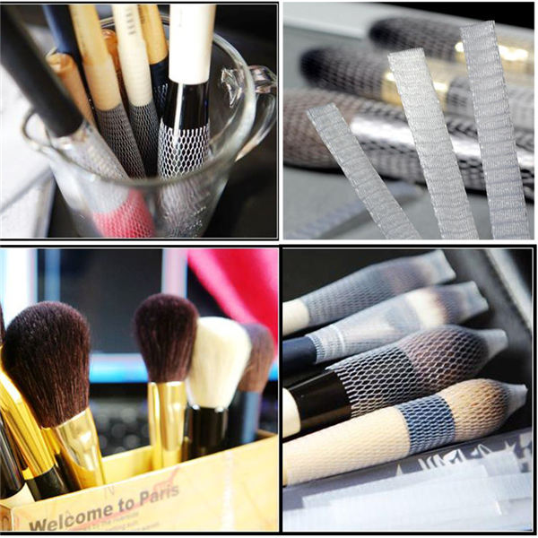 Makeup Cosmetic Beauty Brush Protector Pen Guards Make up Brushes Sheath Mesh Netting XB1