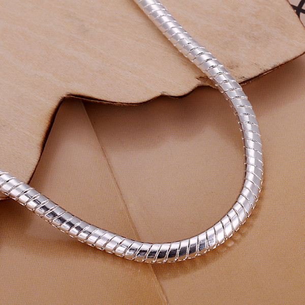 Hot sale best gift 925 silver 4M snake bone bracelet DFMCH159,brand new fashion 925 sterling silver plated Chain link bracelets