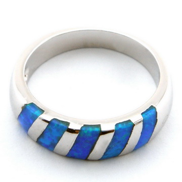 fashion blue opal rings