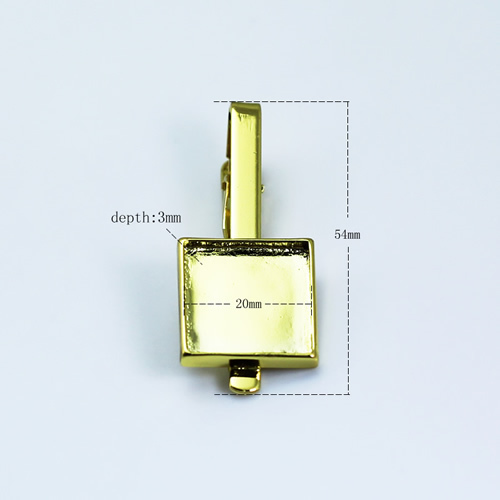 Beadsnice mens jewelry tie clip blanks with square bezel setting tie bar photo blanks handmade jewelry accessories mix style ID 32262