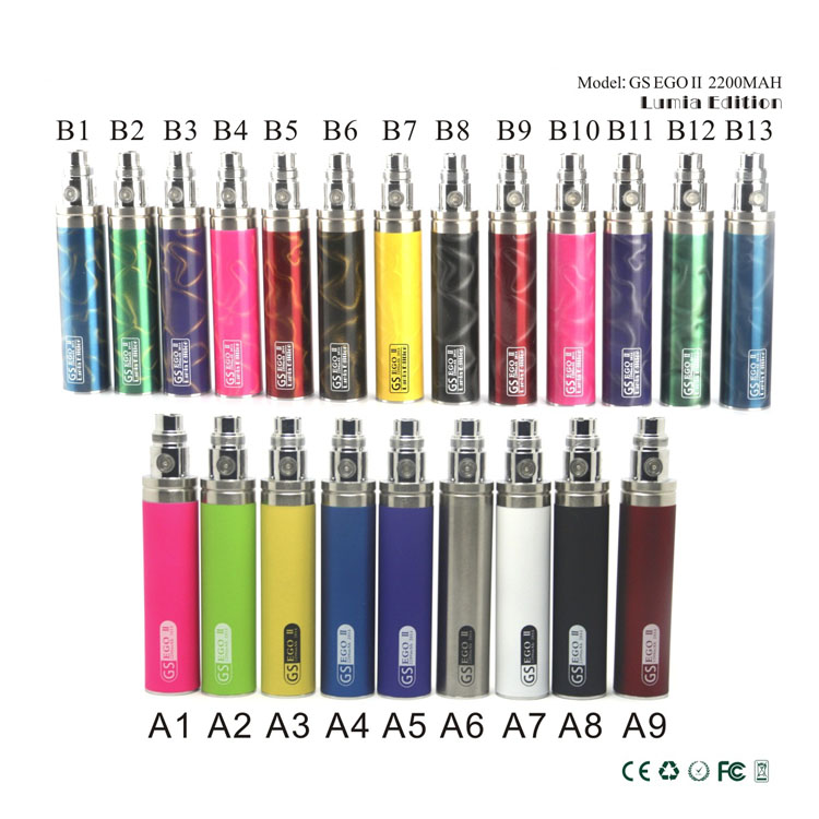 Hottest 2200mah ego mega battery GS Ego II lumia edition Battery Huge Capacity KGO ONE WEEK Battery for CE4 EVOD 510 EGO Atomizer
Hottest 2200mah ego mega battery GS Ego II lumia edition Battery Huge Capacity KGO ONE WEEK Battery for CE4 EVOD 510 EGO Atomizer